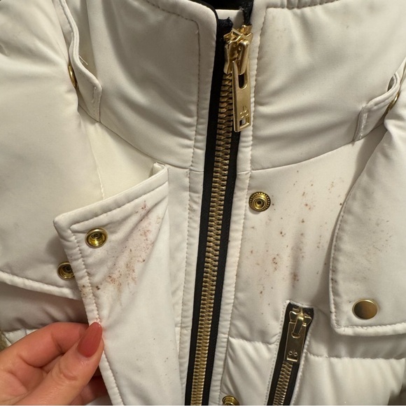 Moose Knuckles Gold Cambria shearling puffer coat - Picture 4 of 13